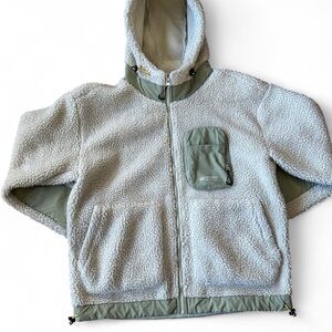 Underground Youth Sherpa fleece full zip hoodie